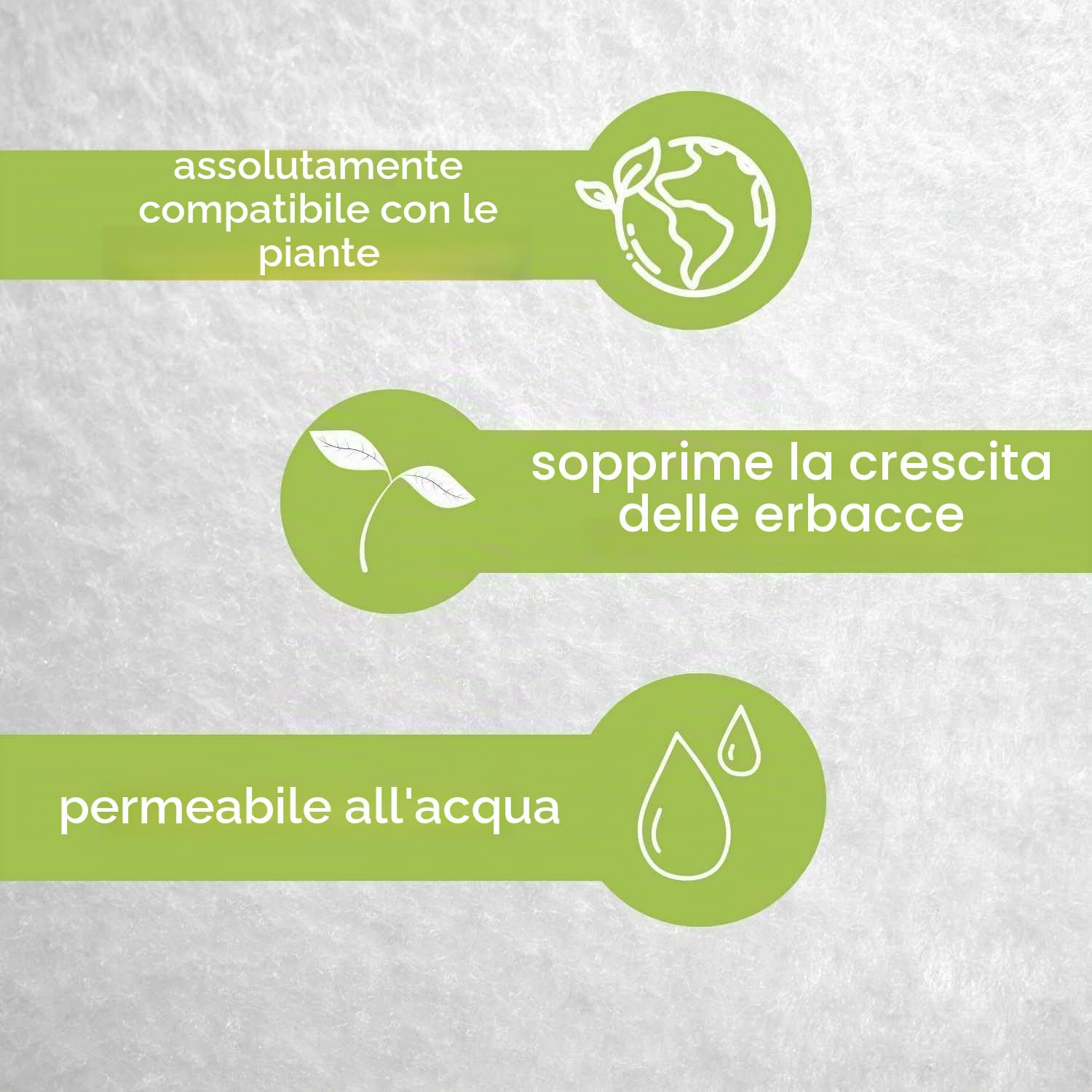 Florade® Tessuto non tessuto per drenaggio, 150 g/m², permeabile all'acqua, resistente ai raggi UV, vegetale, biologico, tenuta perfetta per la costruzione del terreno, 2 m, 10 m