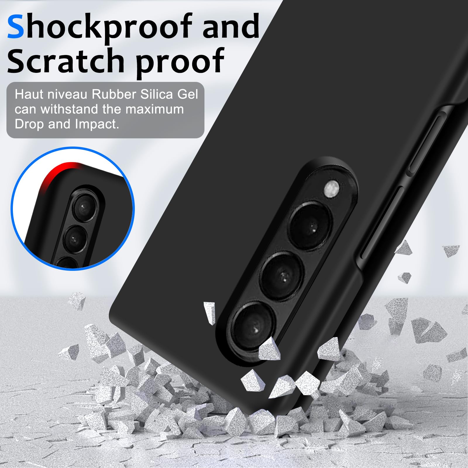 Amazon.com: Z Fold 4 Liquid Silicone Case for Samsung Galaxy Z 
