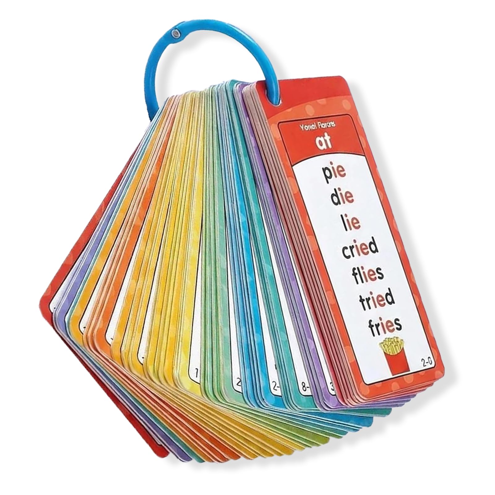 60 Pcs Phonics Flash Cards,Sight Words Flash Cards,1000 Words Phonics Games Kit with Storage Ring, Use for Preschool Kids Learning Words at Home and Daycare Center