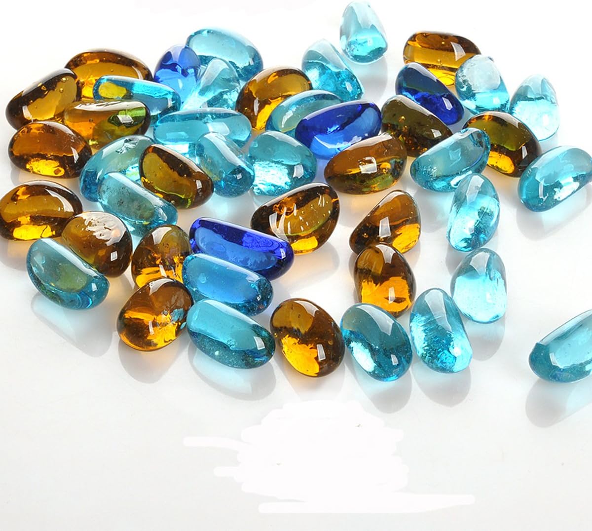 Md Cashew Nuts Shape Glass Beads for Vase Filler, Aquarium