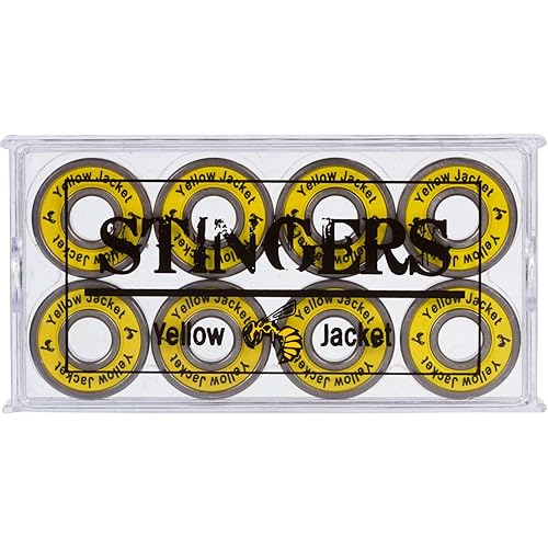 Miniatura 2 de Yellow Jacket - Paquete de 8 Rodamientos profesionales de alta calidad para patineta skate o longboard, 608, ABEC