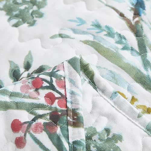 Miniatura 8 de Brandream Juego de edredón de algodón con diseño de pájaros y colibríes, tamaño individual, juego de edredón acolchado para cama de día, 2 piezas