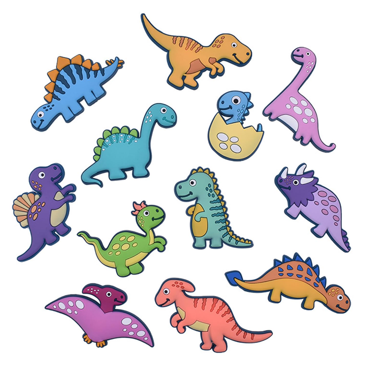 12 Pcs Kids Fridge Magnets, Dinosaur Fridge Magnets, Dinosaur Magnetic Board Kids, Dinosau/r Toys for 3 Year Old Boys