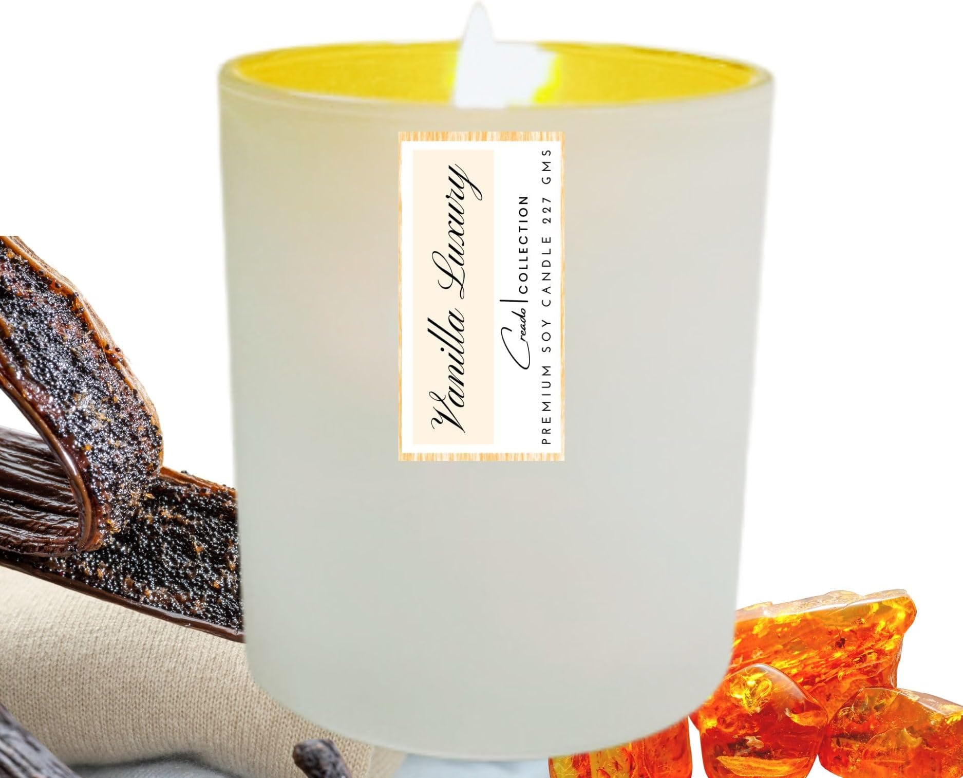 Scented Candle I Vanilla Luxury I10oz I 45-50 Hour Burn | ECO-Soy Wax Candles | Long Lasting all Natural Aromatherapy Candles for Home (Vanilla Luxury)