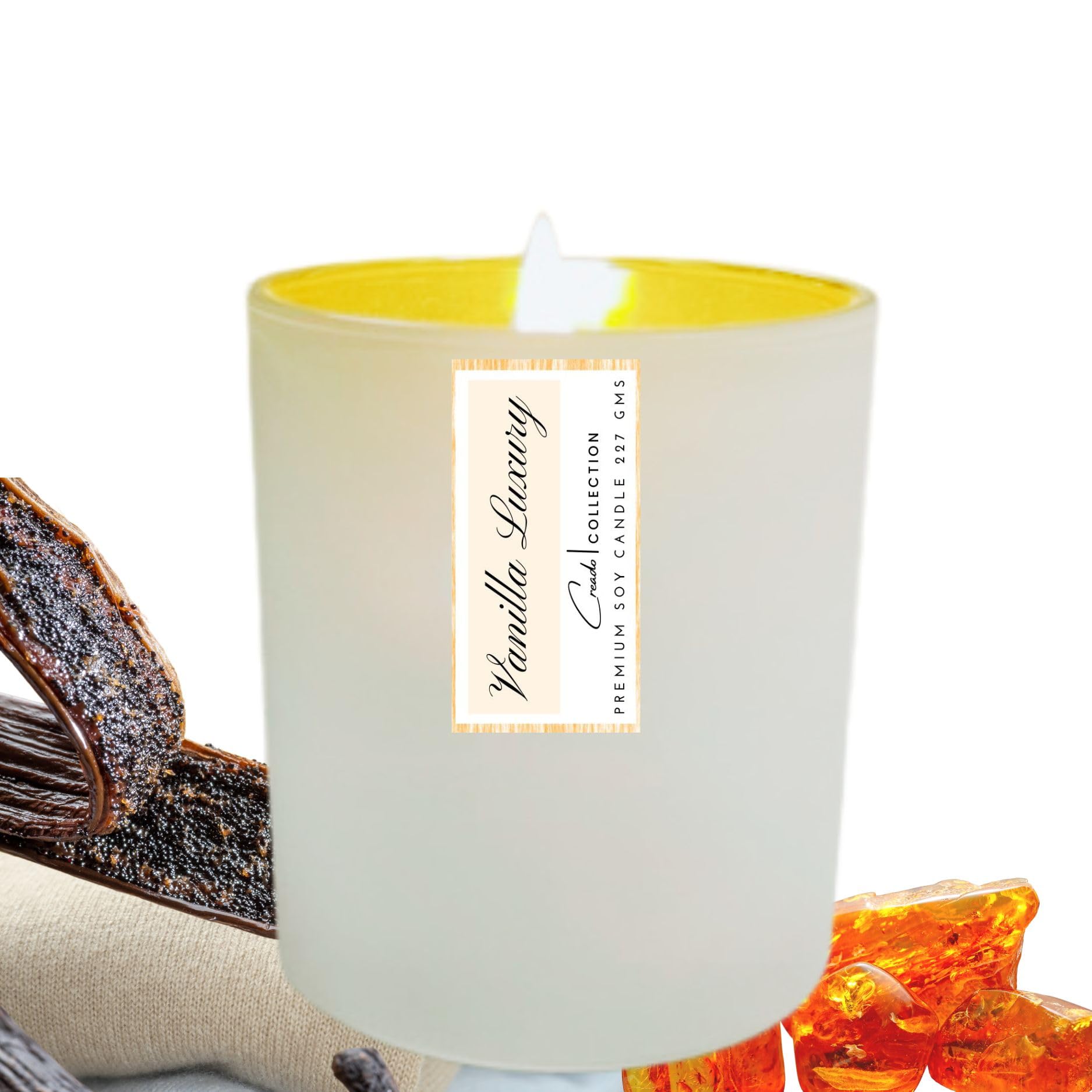 Scented Candle I Vanilla Luxury I10oz I 45-50 Hour Burn | ECO-Soy Wax Candles | Long Lasting all Natural Aromatherapy Candles for Home (Vanilla Luxury)