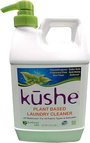 Limpiador líquido a base de plantas de la colada de la colada de la marca K SHE todo en 1 superhipoalergénico + delicados 64oz