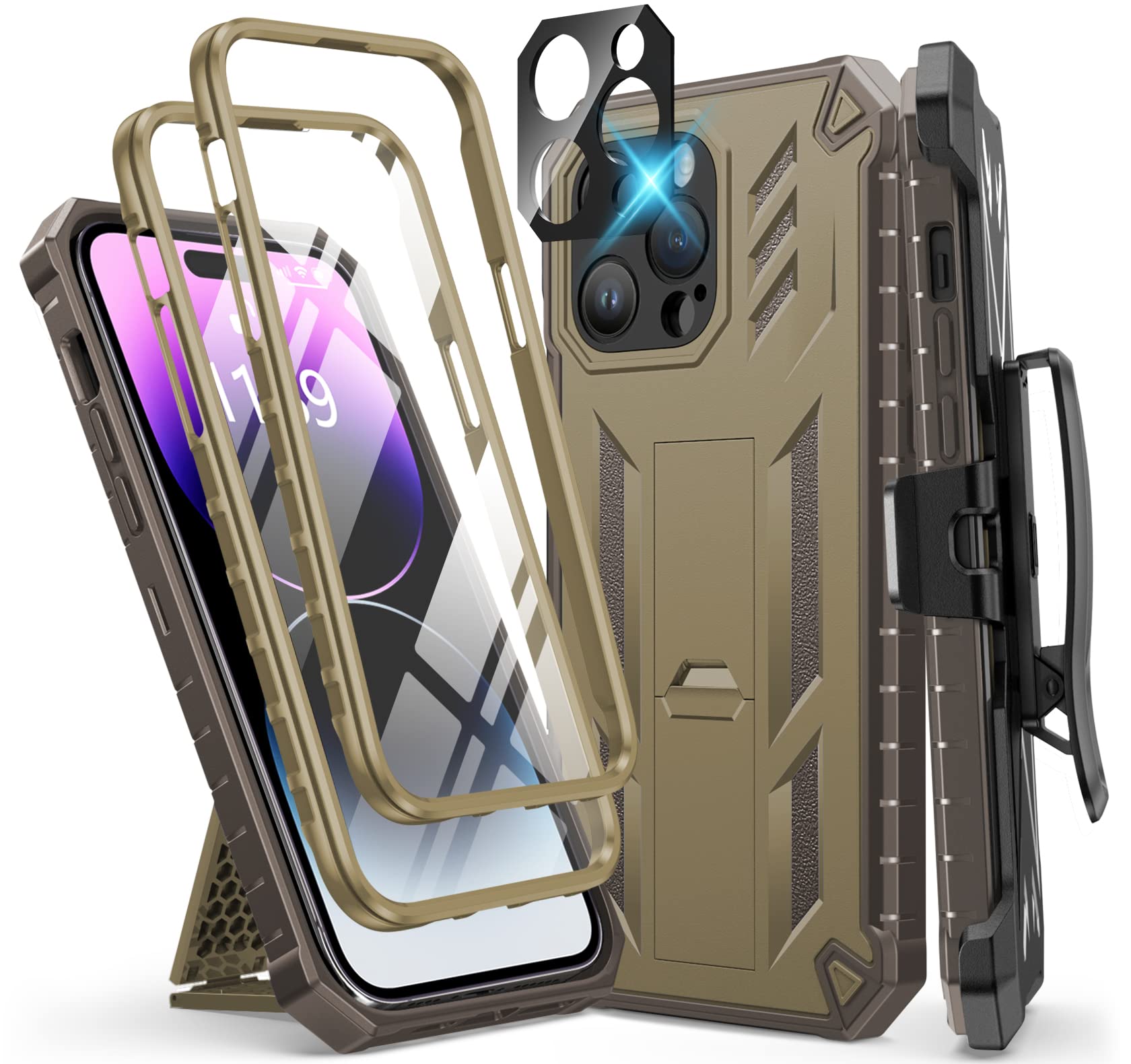 Fntcasefor Iphone 14 Pro Max Case Military Grade Rugged Cell