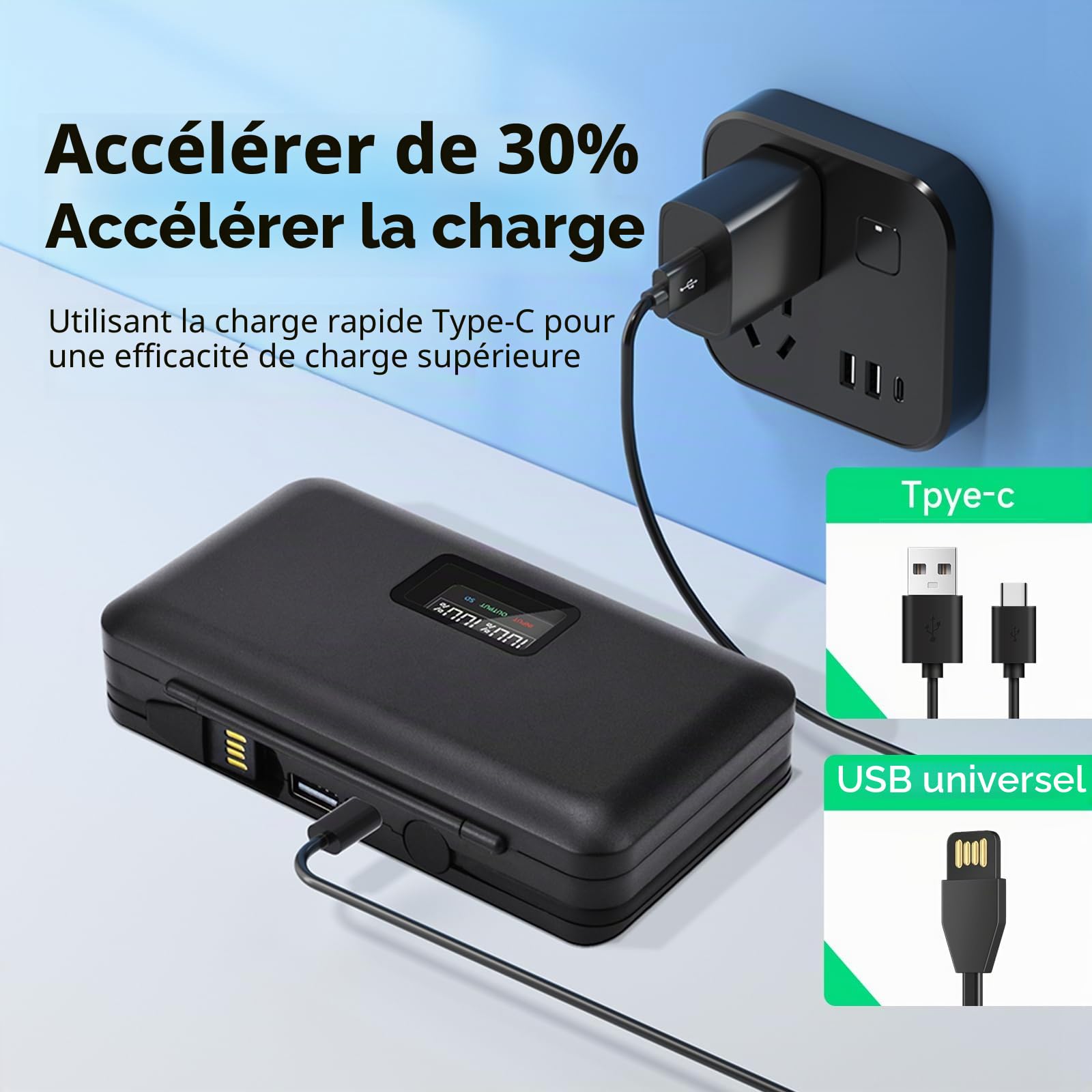 2 Piles EN-EL20 et Smart LCD Display Chargeur Double USB pour Nikon Coolpix P1100, P1000, P950, Coolpix A, 1 J1, 1 J2, 1 J3, 1 S1, 1 V3, DL24-500, 1 AW1