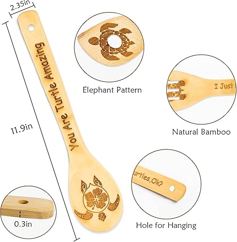 Miniatura 3 de 5 cucharas de cocina de madera de tortuga, regalos de tortugas marinas, decoración de tortuga, regalos para mujeres, decoración de cocina, regalos