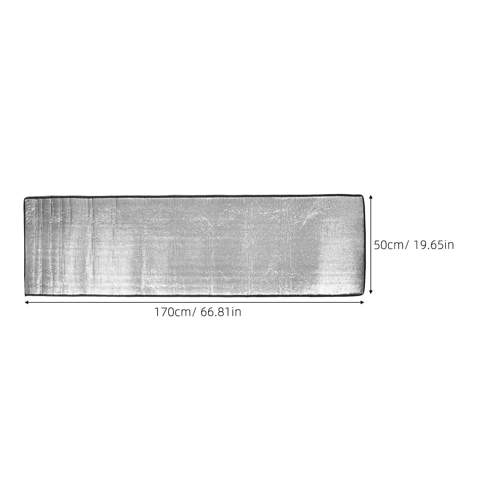 Kühlschrankabdeckung: Wärmedämmplatte – Sonnenschutzabdeckung aus Aluminiumfolie – Schutz für Kühlschränke/Gefrierschränke, Getränkeschränke, 170 x 51 cm