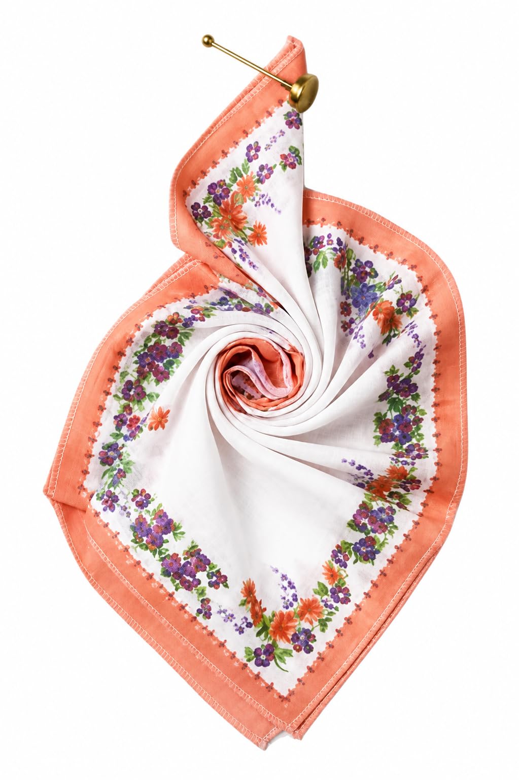 Pack of 6 Floral Printed Cotton Handkerchiefs for Women-image-27
