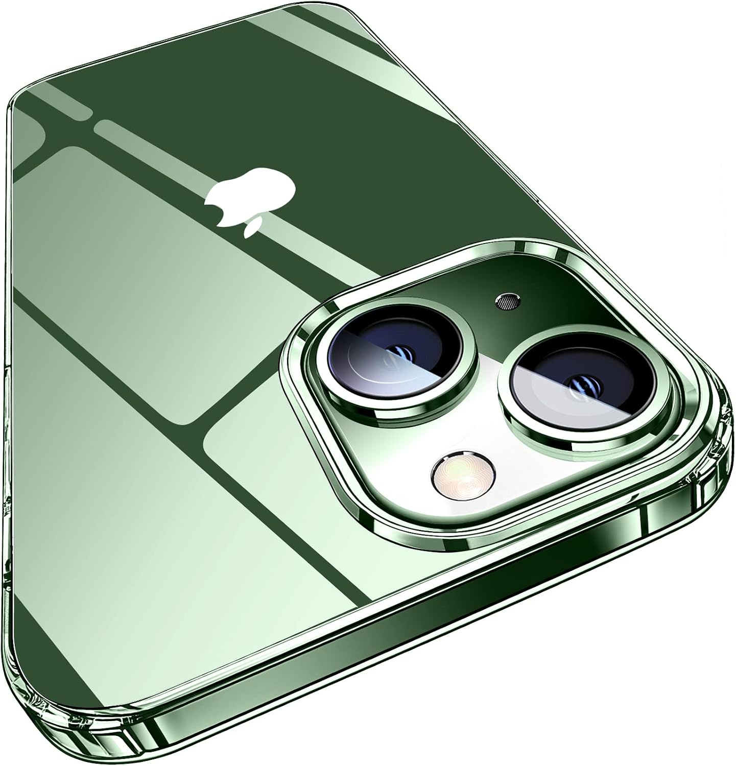 Elando Crystal Clear Case Compatible with iPhone 13 Case, Non-Yellowing Protective Shockproof Slim Thin Phone Case, 6.1 inch, (Ci132)