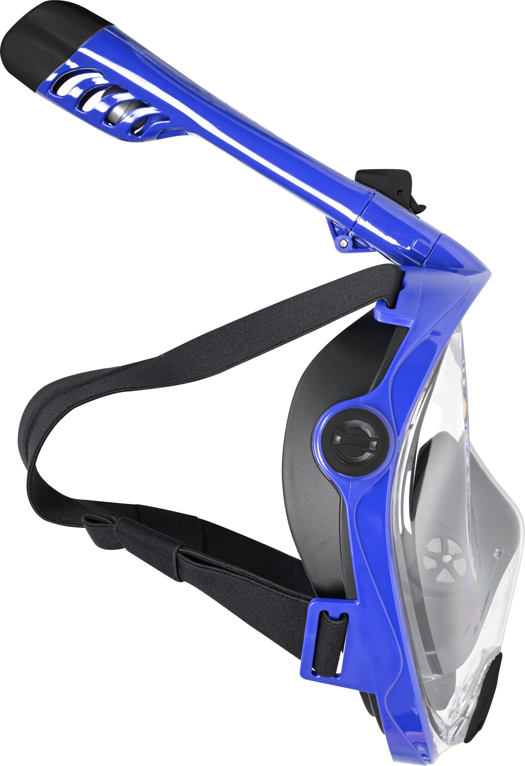 Mares Aquazone Full Face Mask - Masque Intégral Snorkeling Adulte, Jupe Silicone, Tuba Repliable, 3 Tailles