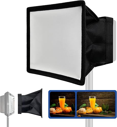 Miniatura 1 de Julius Studio 6 "x 6.7" (15x17cm) Difusor de luz plegable, mini softbox para cámara foto video panel de luz LED, JSAG158