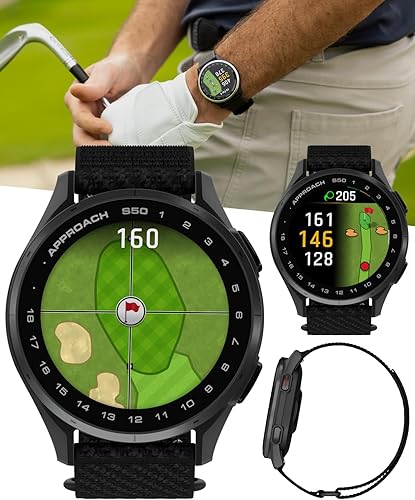 Miniatura 10 de Garmin Approach S70, reloj GPS de golf premium gris (1.654 in), pantalla AMOLED, más de 43,000 mapas de vista de campo a todo color con paquete