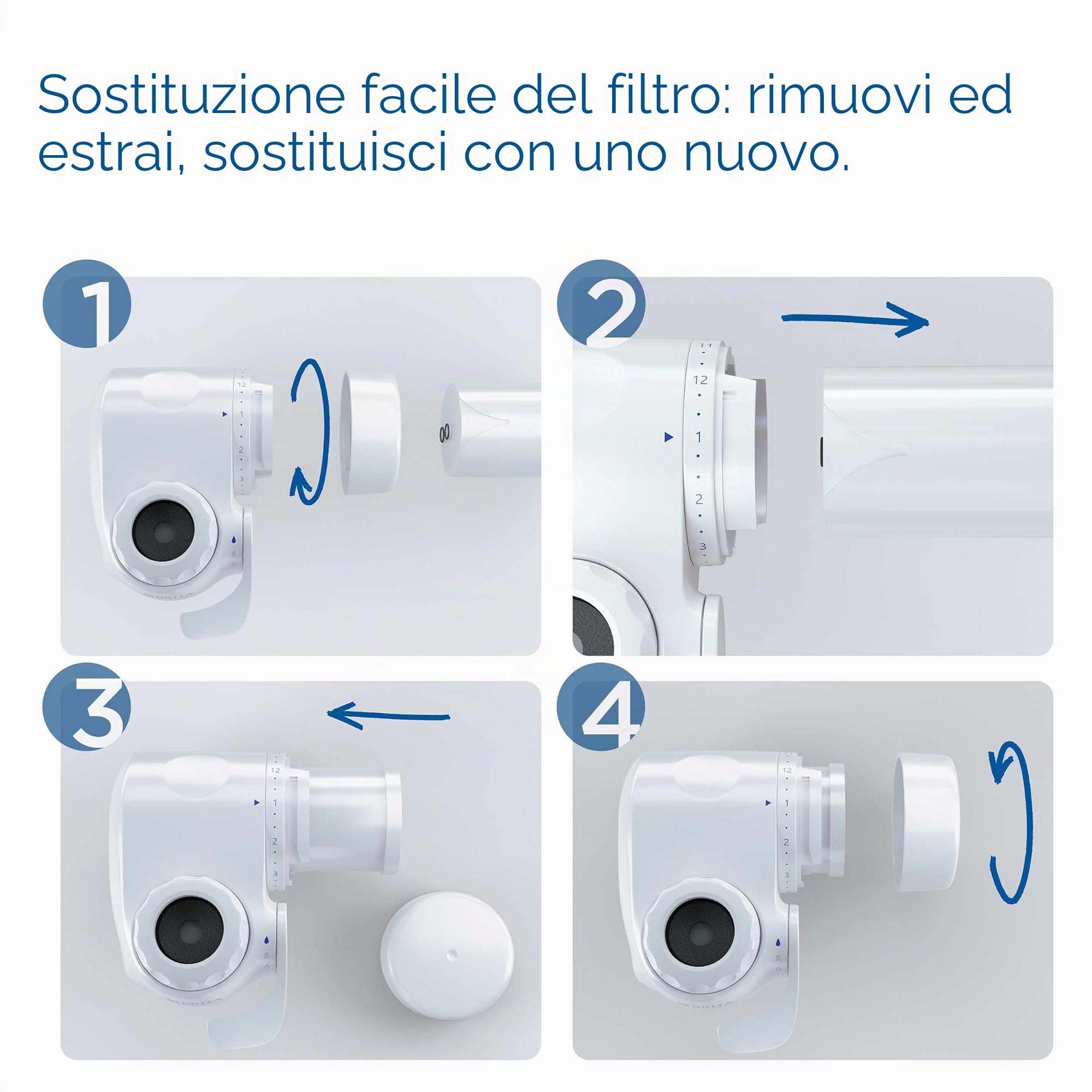 BRITA ON TAP V (600L) Cartuccia di ricambio per filtro dell'acqua - per acqua sostenibile e buon sapore, riduce micro particelle, PFAS, metalli pesanti e altre sostanze che alterano il gusto