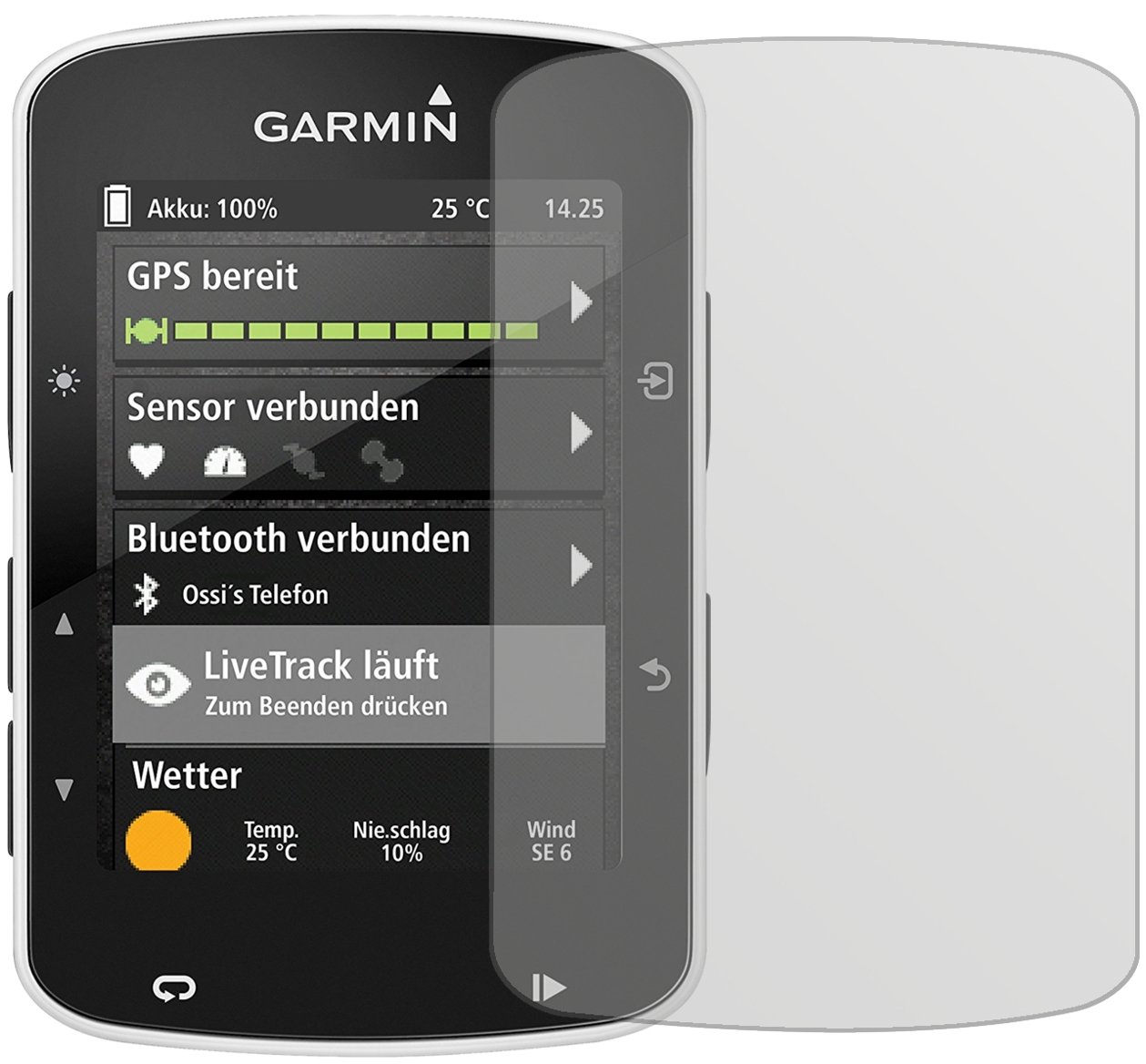 Dipos Displayschutzfolie Für Garmin Edge Explore 1000 – 3 Stück, Kristallklar, Kratzfest (4H Härte), Blasenfrei