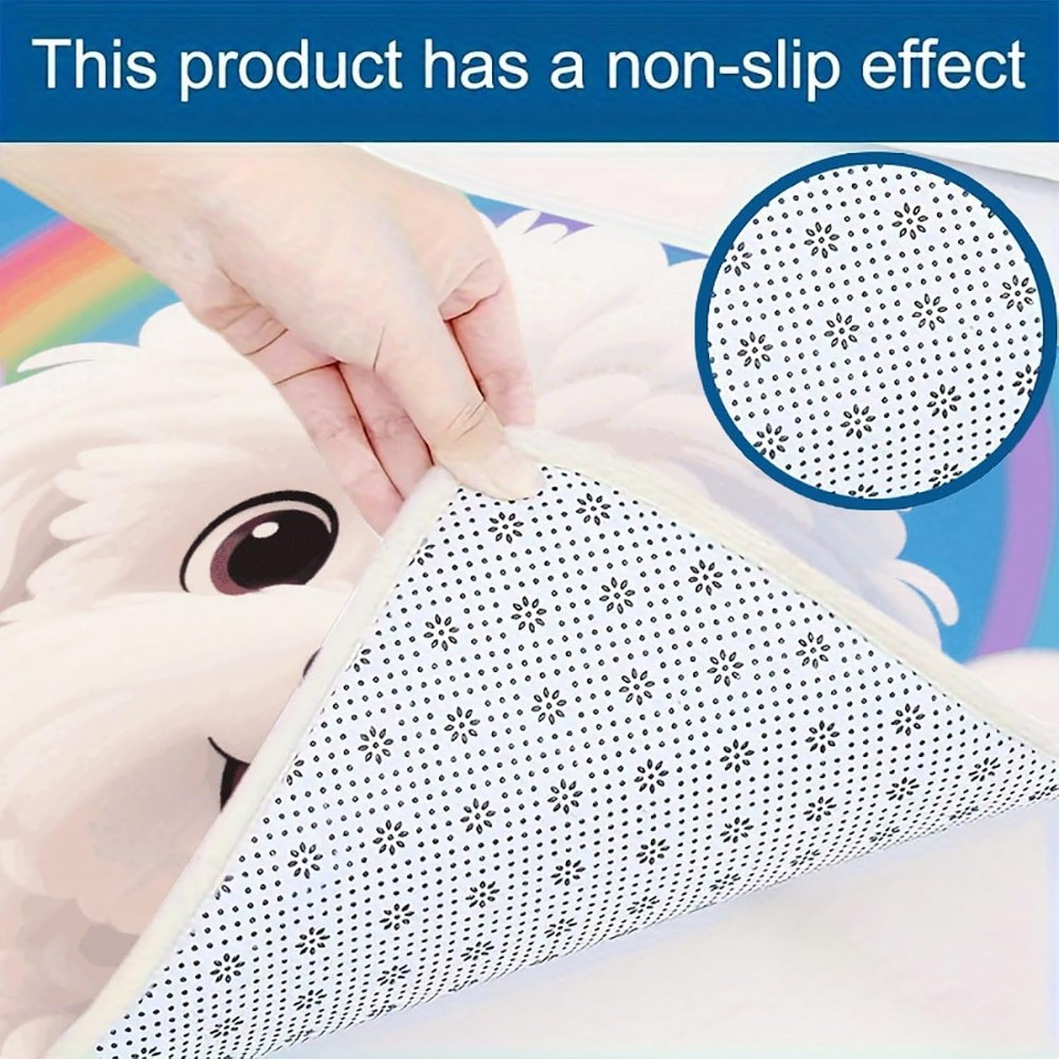 Bichon Frise Kitchen Mats for Floor 3 Pcs Kitchen Rugs