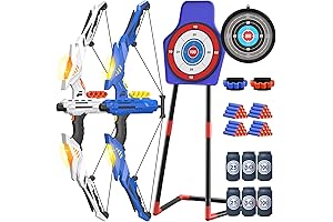 QDRAGON Illuminated Kids Archery Set for 10-Year-Olds: Archery Kit with Exciting Targets,...