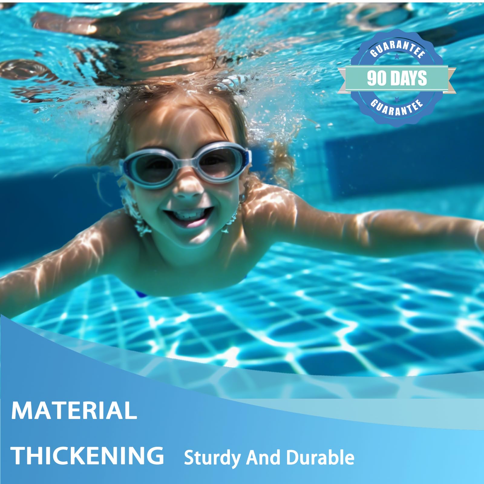 Skimmer galleggiante per piscine fuori terra, skimmer a tre galleggianti con cestello rimovibile, facile da installare, accessori per piscina fuori terra, accessori universali per la pulizia