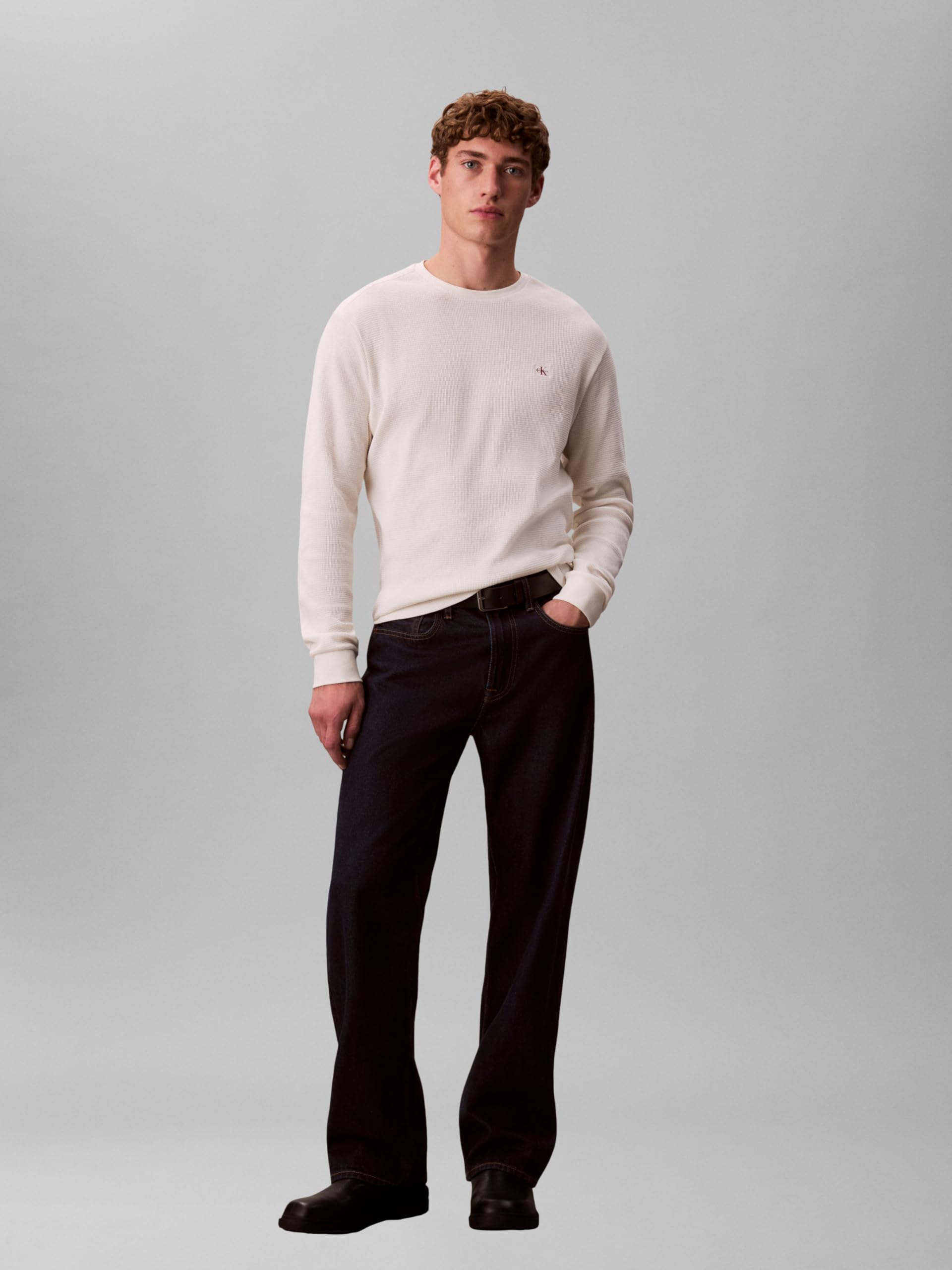 LS WAFFLE BADGE CREWNK TEE Sweatshirt Erkek