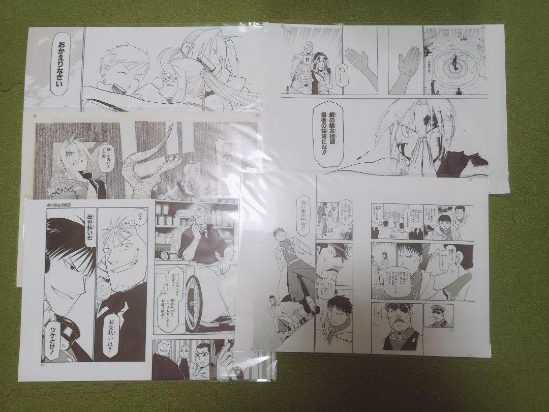 アニメ 鋼の錬金術師 ラフ原画 直筆 5枚 エド ロイ Amazon.co.jp: 鋼