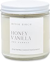 Vista 16 de River Birch Candles - Vela perfumada de almendra + miel, velas de soja de alta calidad, totalmente naturales, no tóxicas, 8.5 onzas, 40 horas