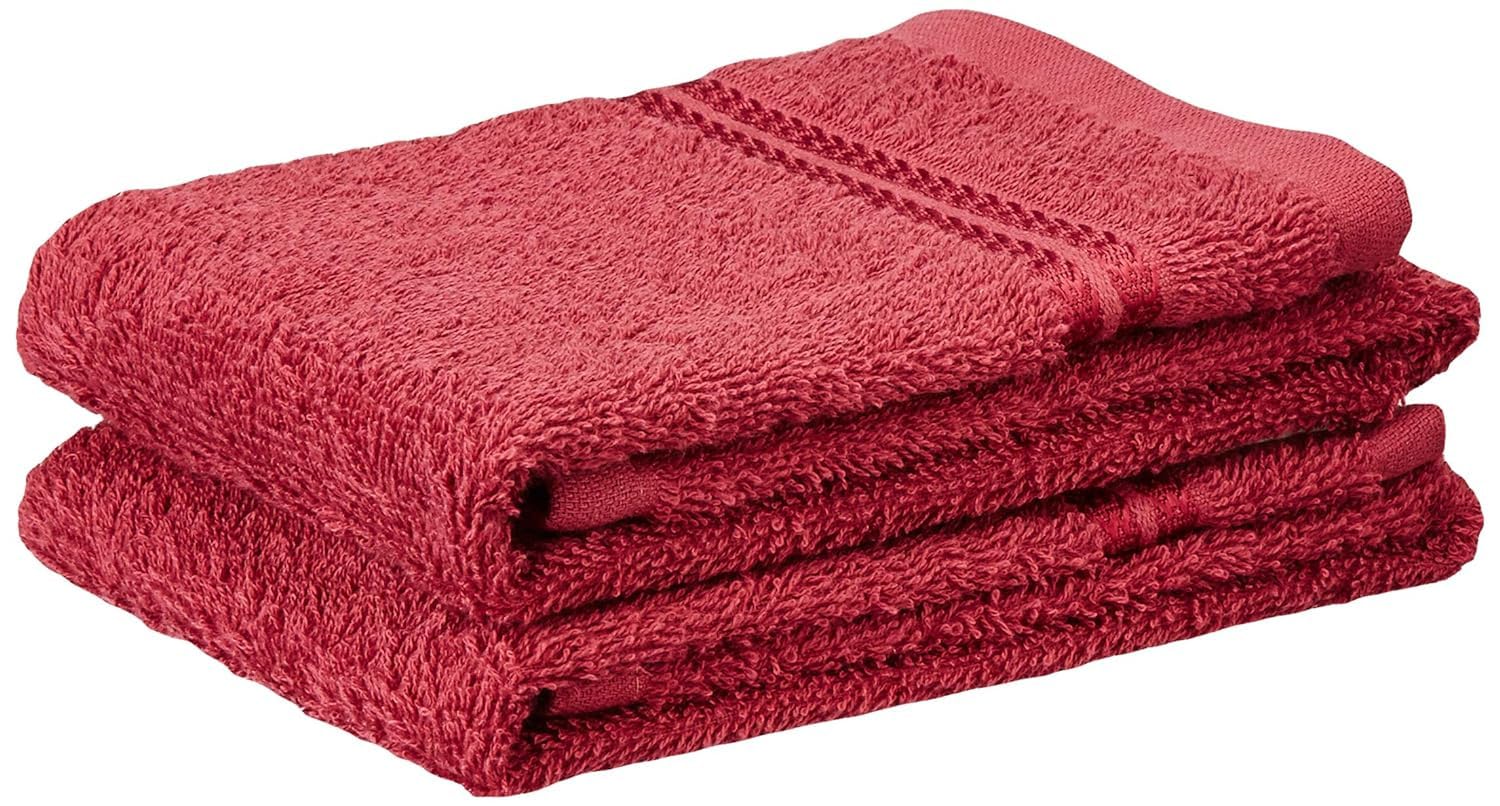 Cotton Soft Hand Towel 380 GSM (Set of 2, Pink, Berry)|TBZ-15|