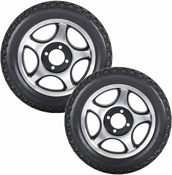 12 Inch Rear Wheels for Electric Wheelchair, 12 1/2x2 1/4 Walker Wheels Replacement, Solid Construction Non-Inflatable Tire, Wheelchair Accessories Parts 1 Set of 2