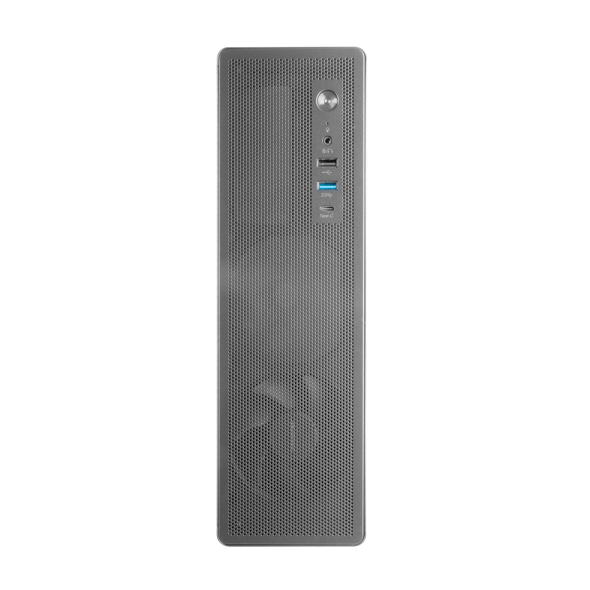 Tacens AEROSLIM500, Boîtier PC MicroATX, Panneaux Mesh Anti-poussière, Alimentation TFX 500W, Ventilateur Frontal FDB 90mm, Mini-Tour Slim Compatible MicroATX et Mini-ITX, USB-C et USB 3.0, Noir