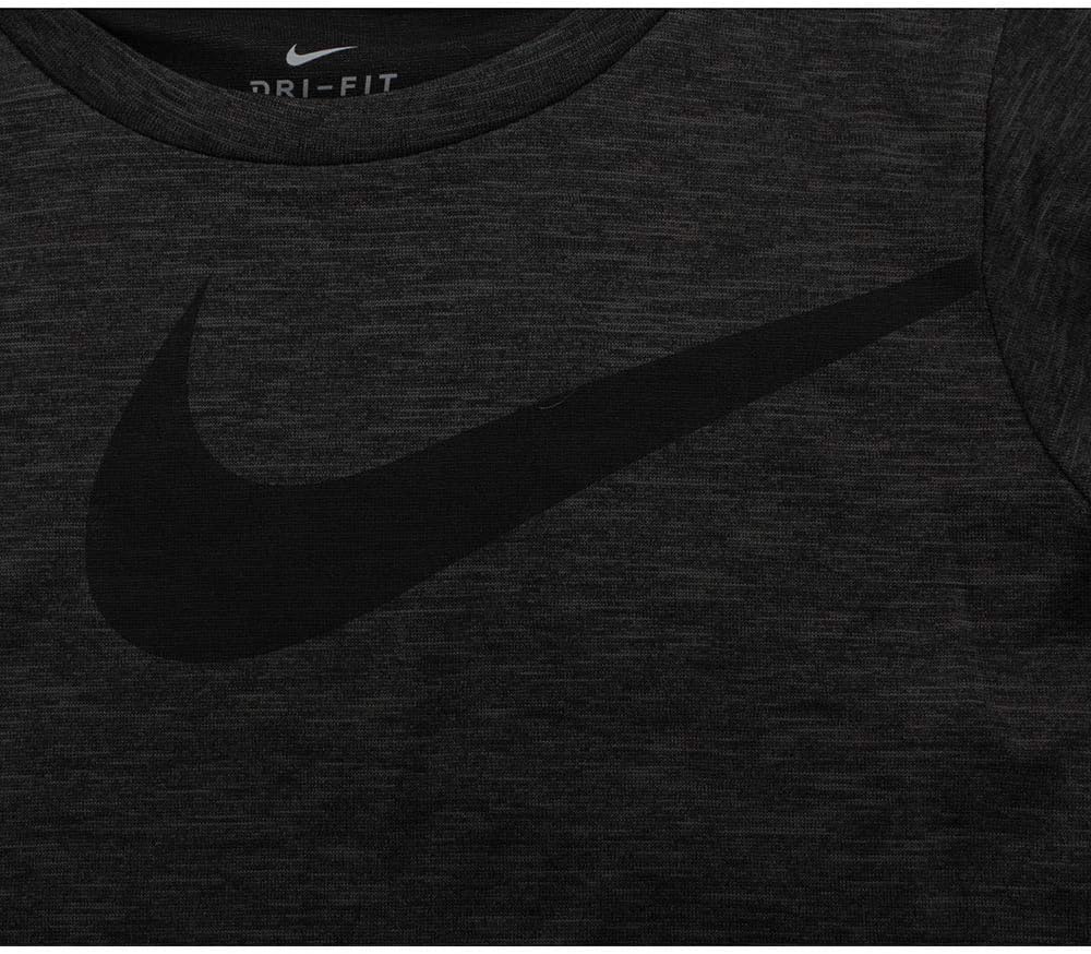Nike Little Boys Dri-Fit Swoosh T-Shirt (Black Heather(86C153-K08)/Grey, 6)