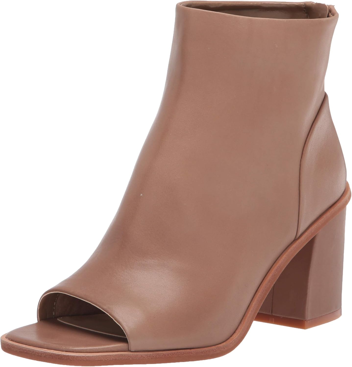 Vince Camuto Women's Footwear Women's BEBINDER Open Toe Bootie Ankle Boot, Tortilla, 9