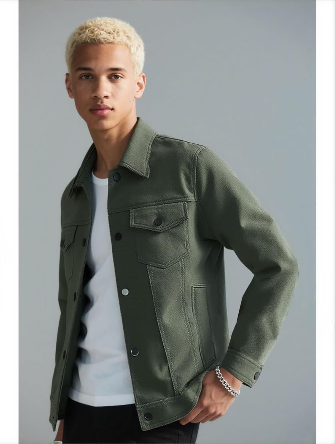 Cromoncent Jaqueta masculina de camurça, vintage, estilo caminhoneiro em promoção! Veja a oferta e mais achadinhos de Jaquetas & Casacos 6 Hoje é o melhor dia para comprar Cromoncent Jaqueta masculina de camurça, vintage, estilo caminhoneiro com aquele preço maroto! Promoção! Aproveite a oferta! 6