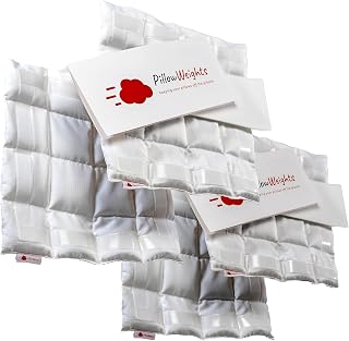 Weighted Inserts Keep Outdoor Pillows from Blowing Away – Windproof Cushion Weights for Patio Furniture, Decks, Yachts & Resorts – Invisible 10” Nylon Inserts Fit 18" & 20" – Water Resistant (4-Pack)