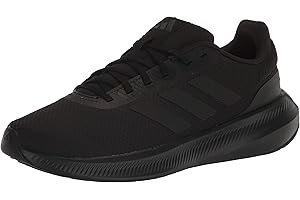 adidas Men's Run Falcon 3.0: Lace-up Black Shoes for Men
