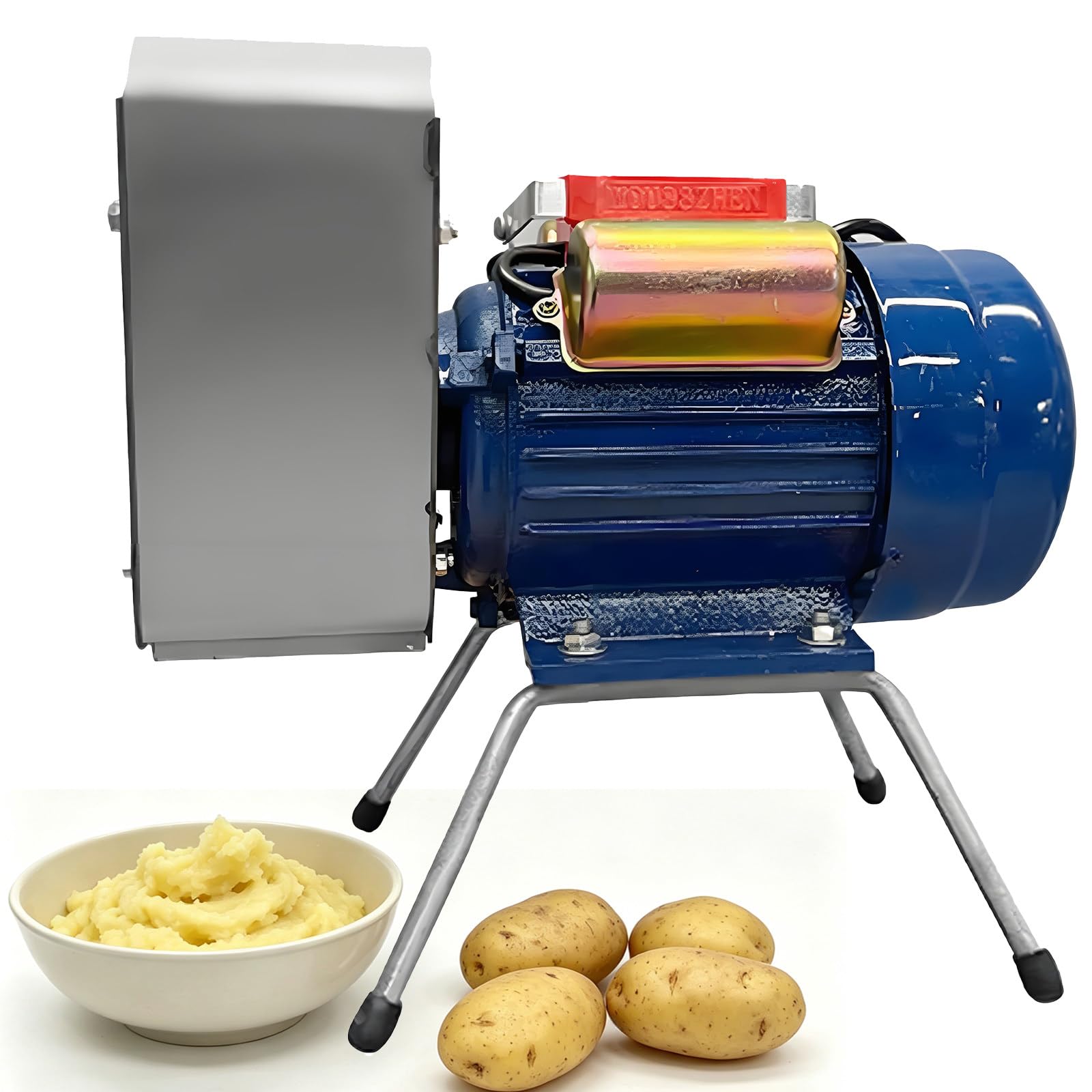 Professioneller Elektrischer Kartoffelstampfer, 750W, 20-30KG/H. Langlebige Konstruktion Aus Edelstahl für Die Effiziente Lebensmittelverarbeitung in Restaurants und Gastronomiebetrieben