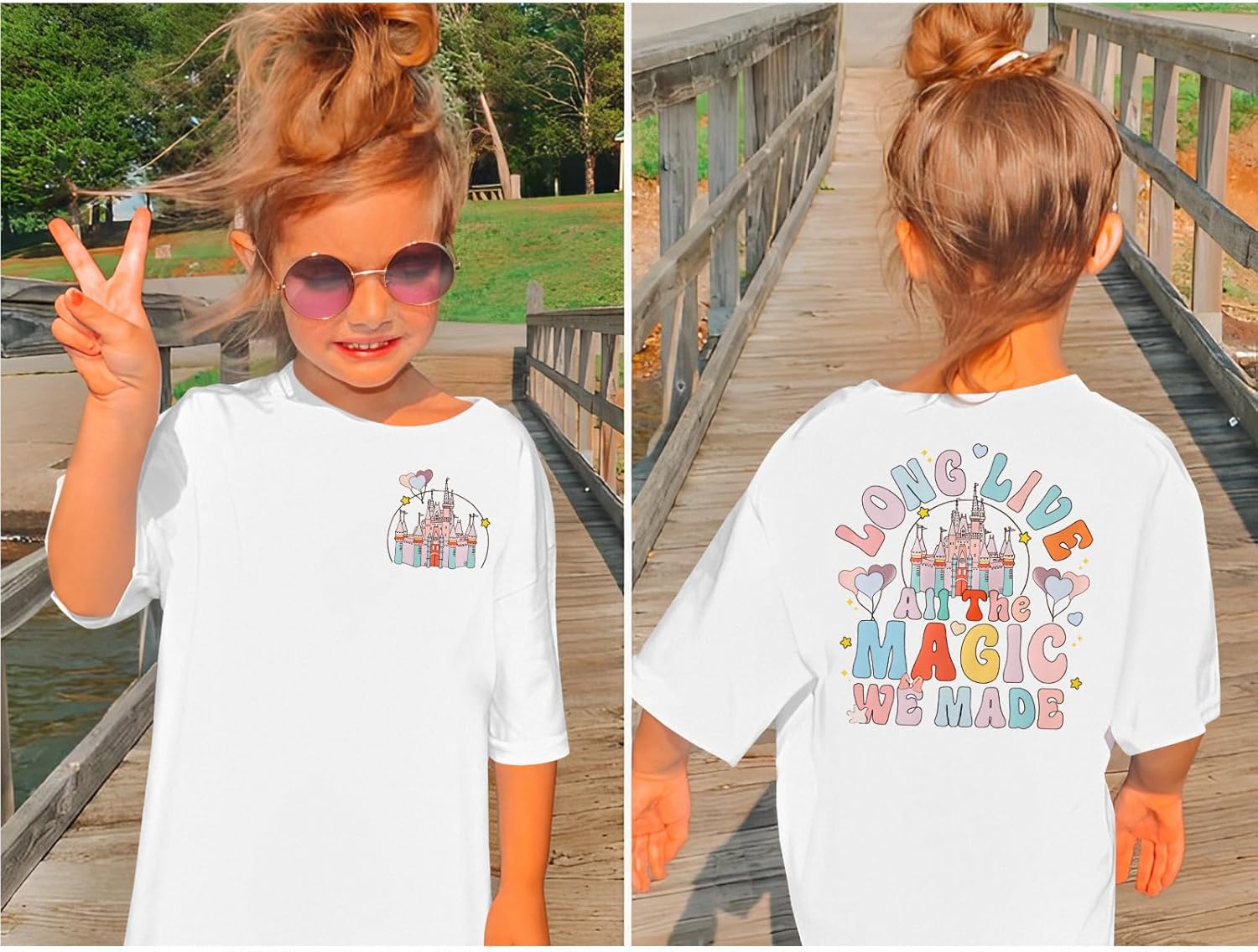 Kid Girls Magical Shirt Magic Kingdom Shirts Long Live All The Magic We Made Tshirt Holiday Castle Graphic Tees Tops - Image 2