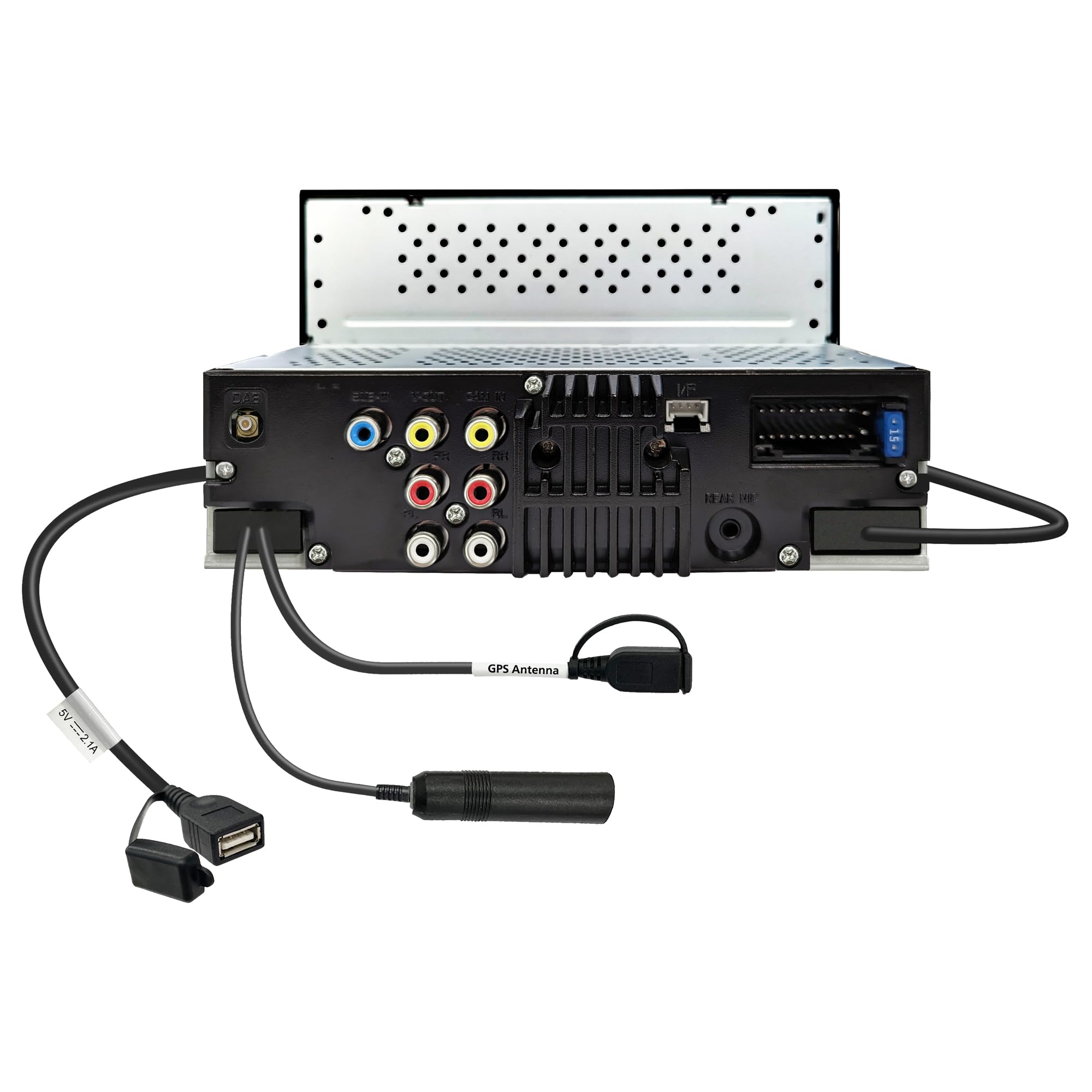 Kenwood DMX6523DABS AV sin Mecanismo 6,8" WSVGA, Dab+, CarPlay/Android Auto inalámbrico/con Cable, Duplicación inalámbrica bidireccional (2-Way), Bluetooth, Entrada para cámara de Marcha atrás