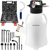BILITOOLS Transmission Fluid Transfer Pump Air Operated, 8L 2.1 Gallons Automatic Pneumatic Vacuum Oil Fluid Extractor Dispenser ATF Refill Kit with 15 ATF Adapters