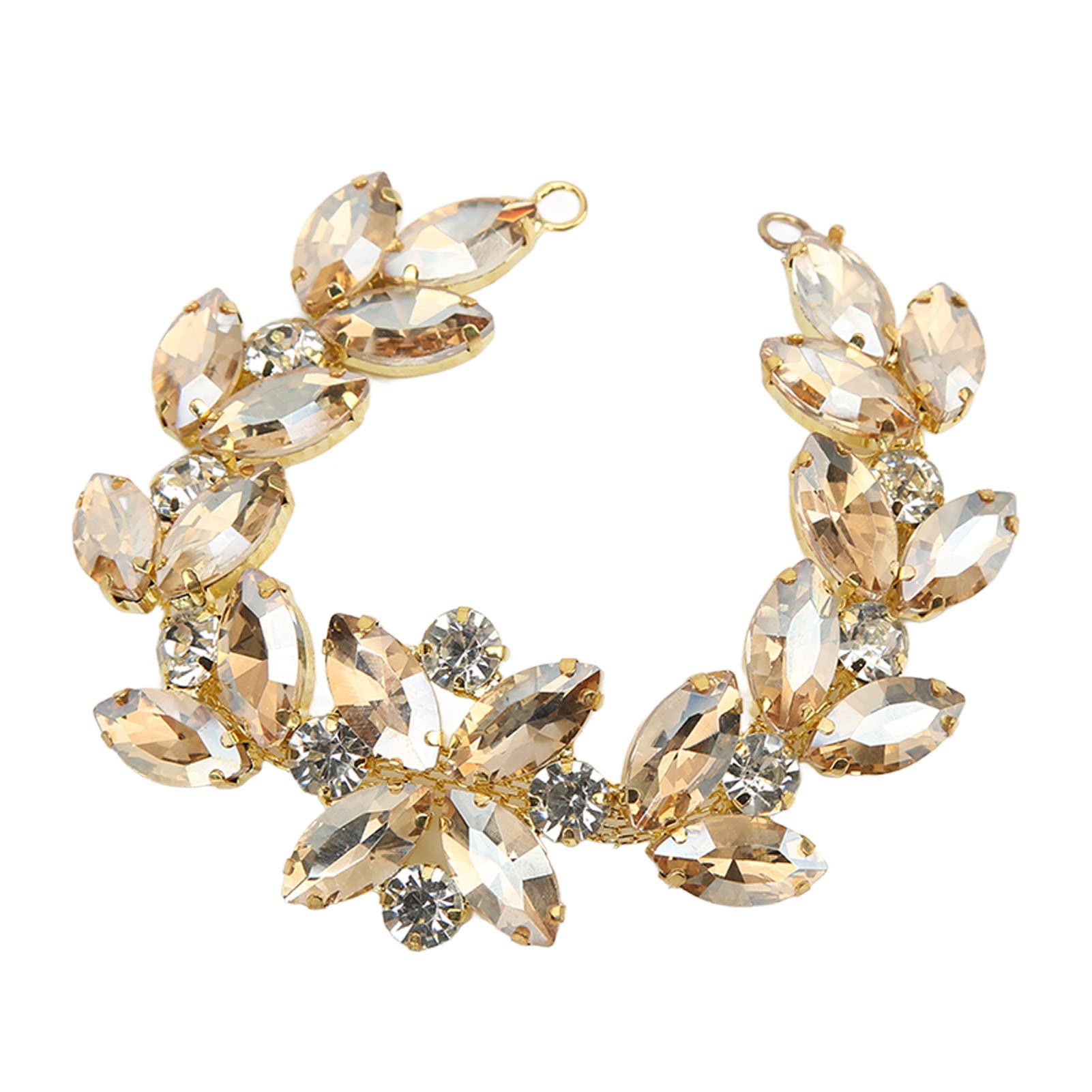 Applicazioni Strass A Catena - Decorazioni Scintillanti Per Abiti, Matrimoni, Fai-da-te - Foto 8