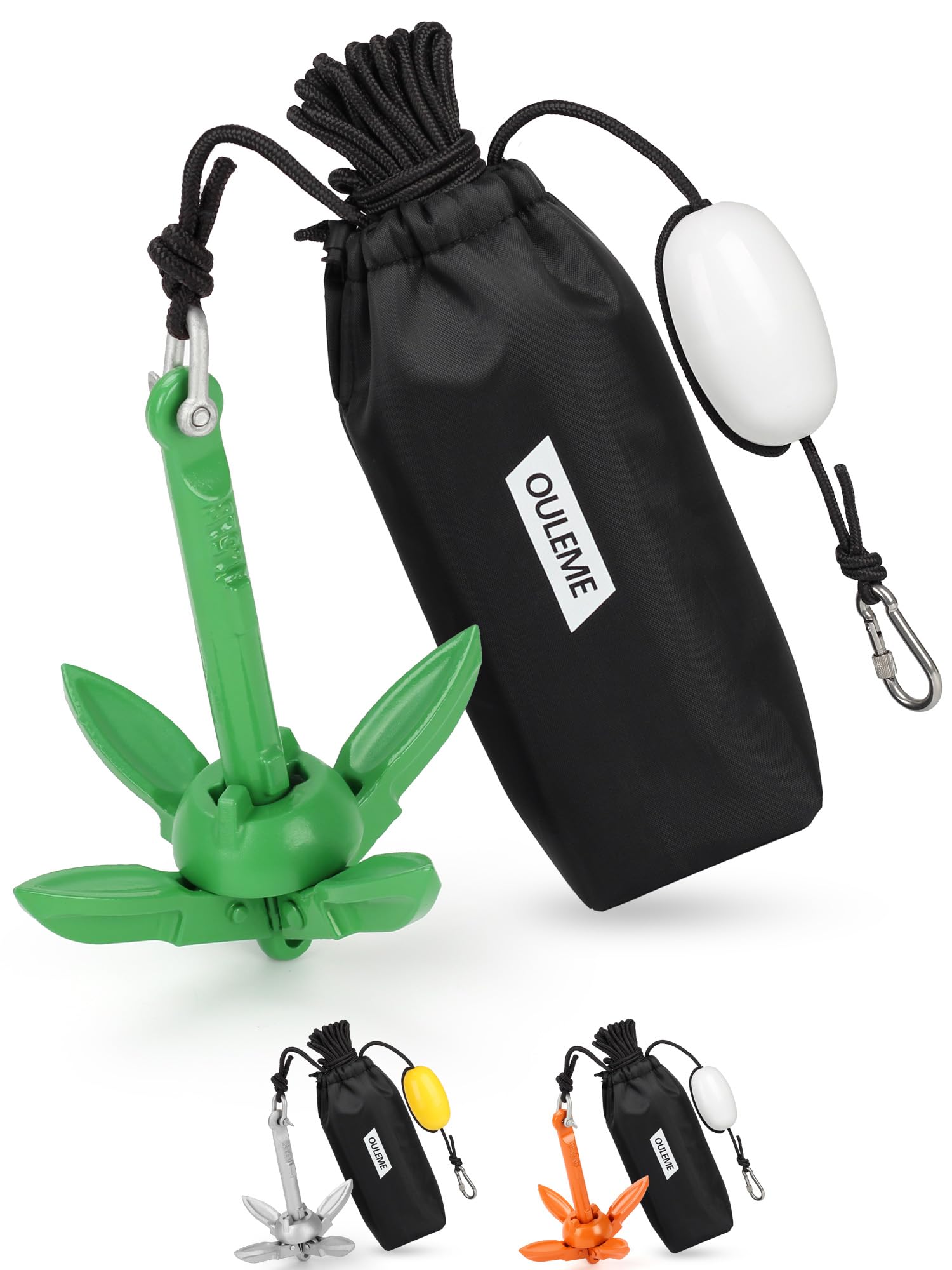 Photo 1 of ****No anchor**** OULEME 1.5 LB Kayak Anchor Kit with 40 FT Rope & Buoy, Boat Anchor Kit for Kayaks, Canoes, SUPs, PWC, Jet Skis, Paddle Boards, Inflatable Small Boats, Fishing Accessories