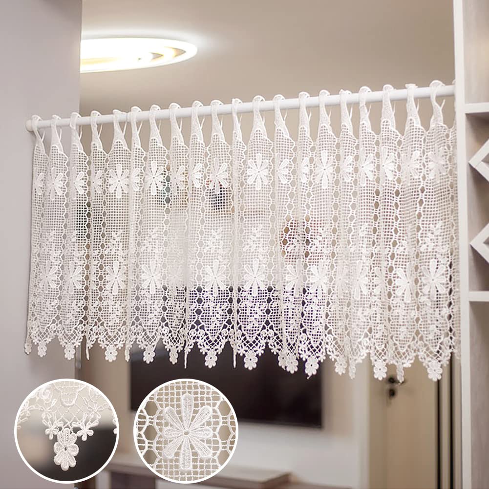 Cortinas decorativas para ventanas pequeñas de cocina y dormitorio en estilo rústico
