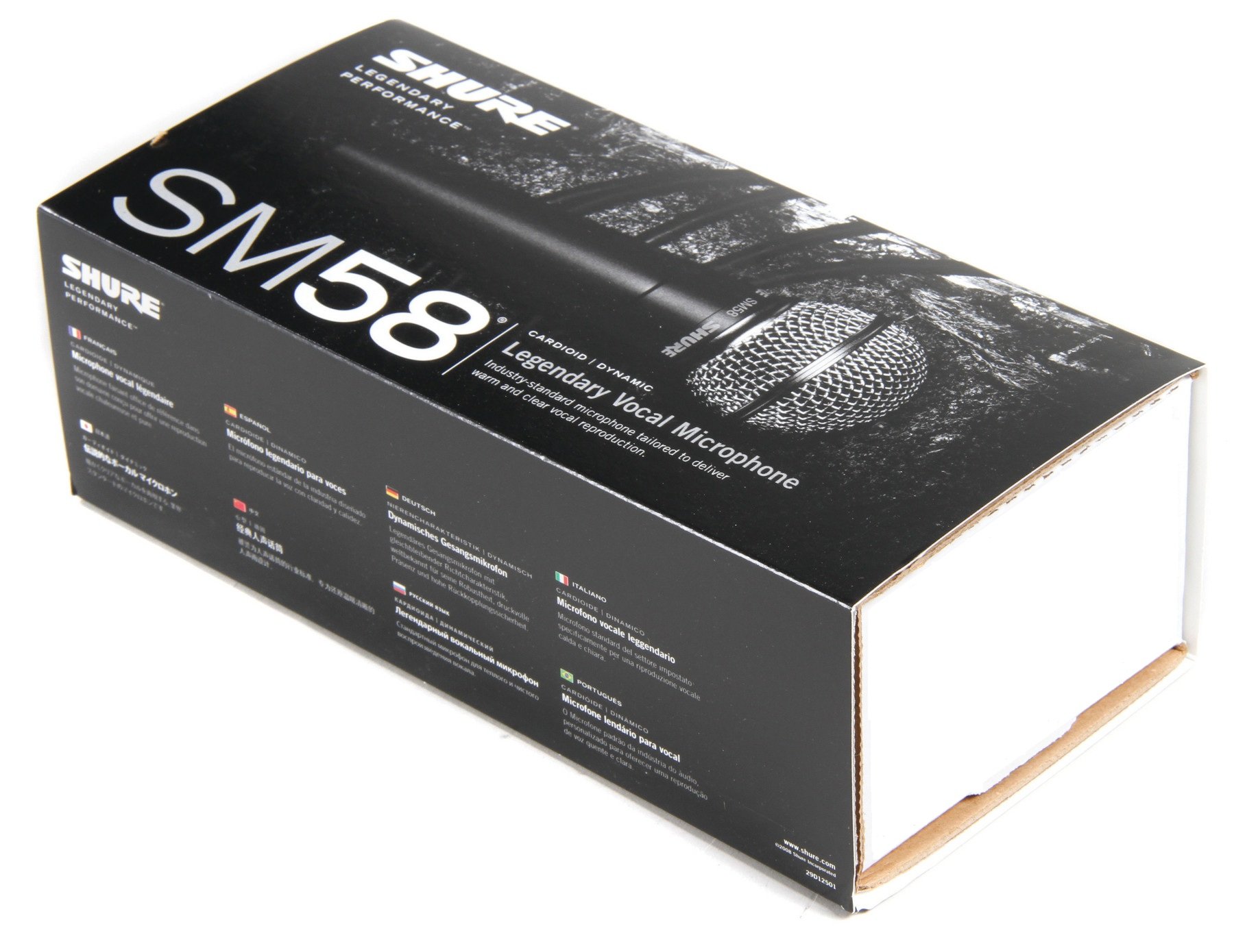 Shure SM58-LC Dynamisches Stimmmikrofon mit Nierencharakteristik, Schwarz & Stagg Mikrofonkabel 3 Meter - 1x XLR Male - 1x XLR Female, Black
