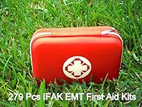 Vista 2 de Galaxy 279 kits de primeros auxilios para supervivencia, emergencia, trauma, deporte, caza, camping, senderismo, al aire libre, bolsa IFAK EMT