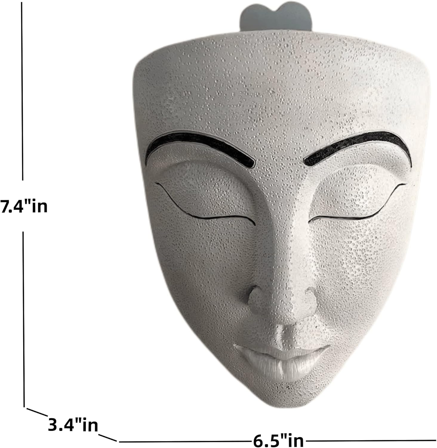 Coolboy Face Planter for Indoor & Outdoor Wall Decoration, Unique Face Flower Pot