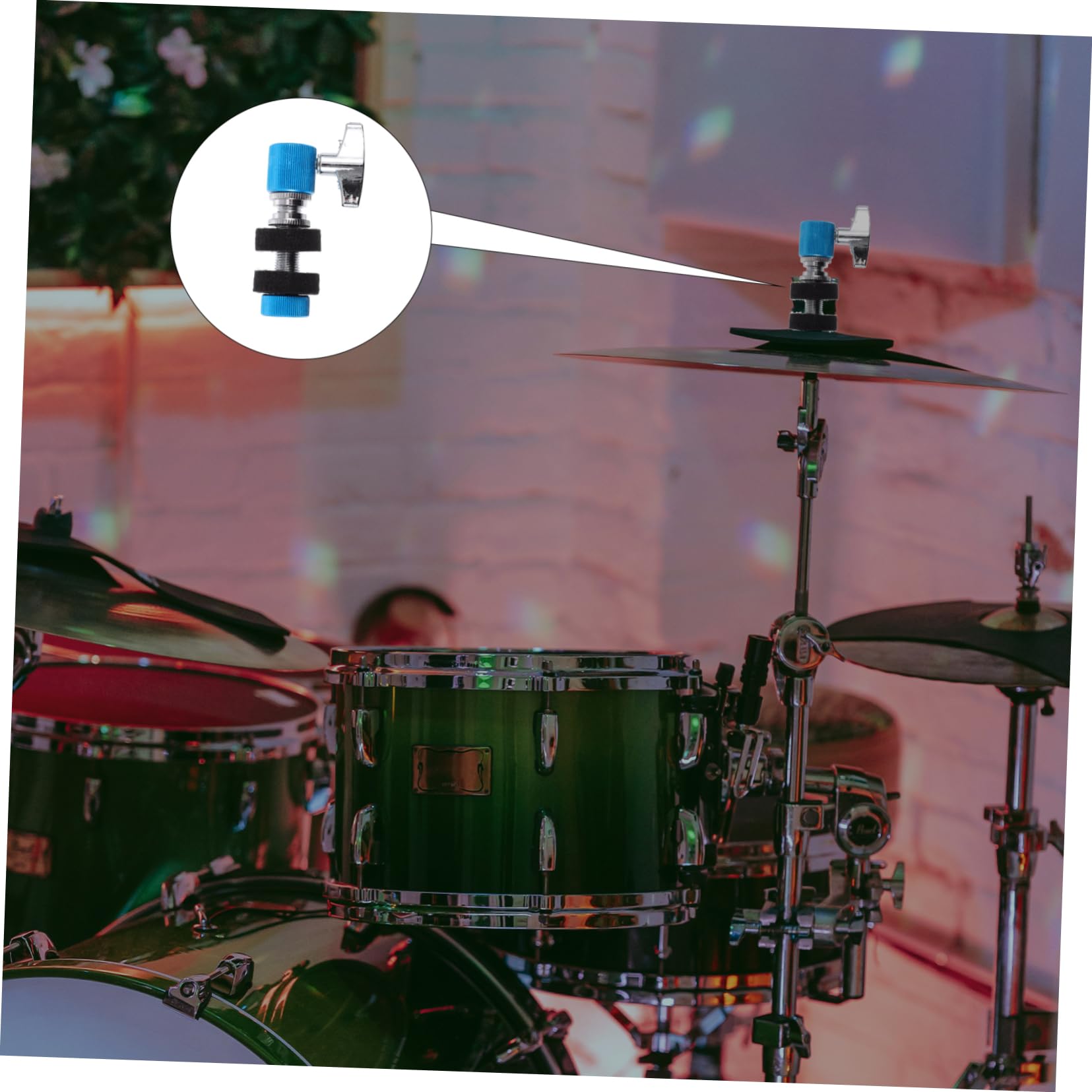 Levemolo Clutch High Hat Cymbal Clutch Blue Felt for Use Easy to Adjust