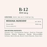 NATURE'S BOUNTY Vitamine B-12, Aide au métabolisme énergétique, aide à la formation de globules rouges, aide le système immunitaire, prévient la vitamine B-12 Insuffisance, comprimés, 86.6 g