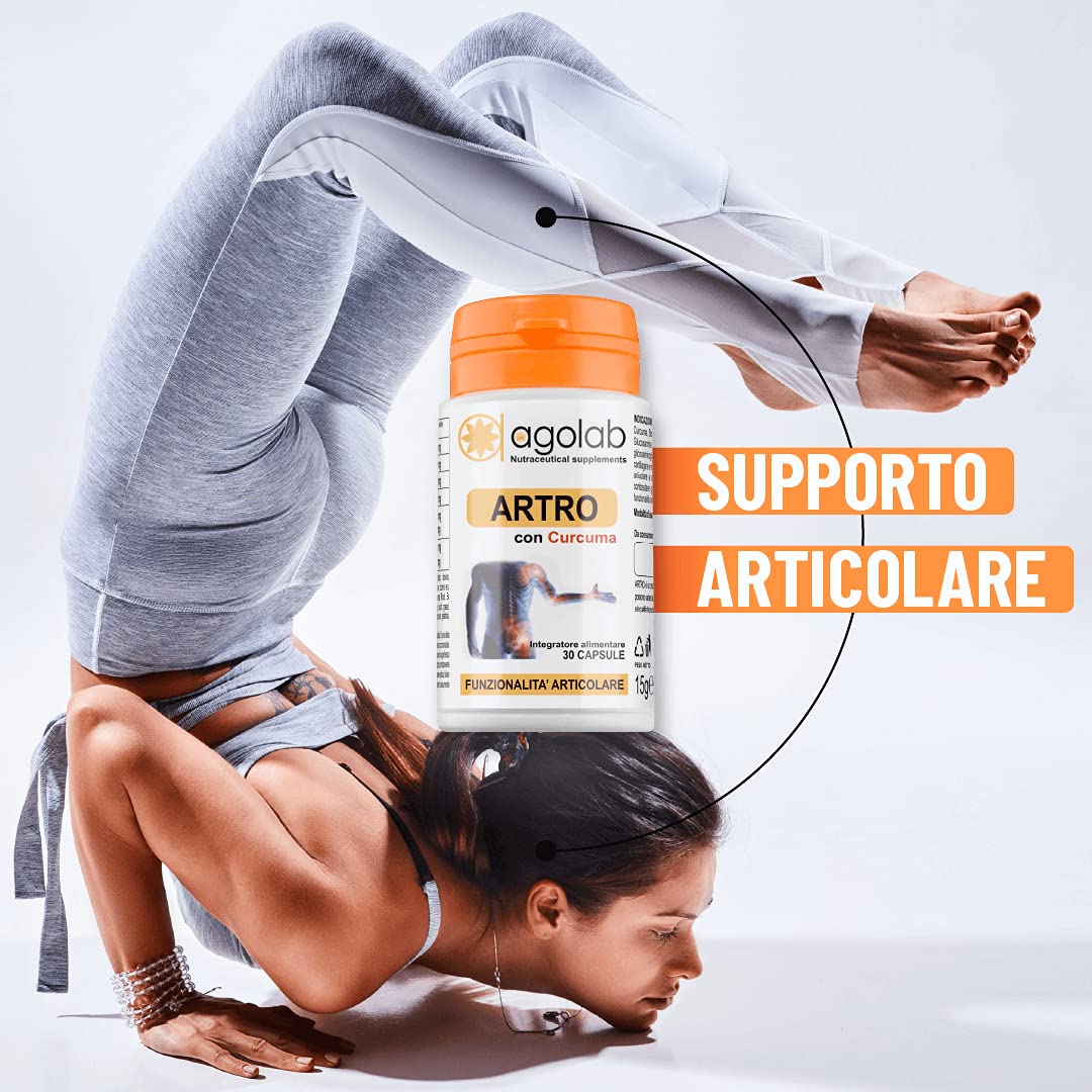 Integratore a Base di Glucosamina e Condroitina, con con Curcuma, Boswellia e Collagene marino, Supporta la Funzionalità Articolare e Contrasta gli Stati di Tensione Localizzati
