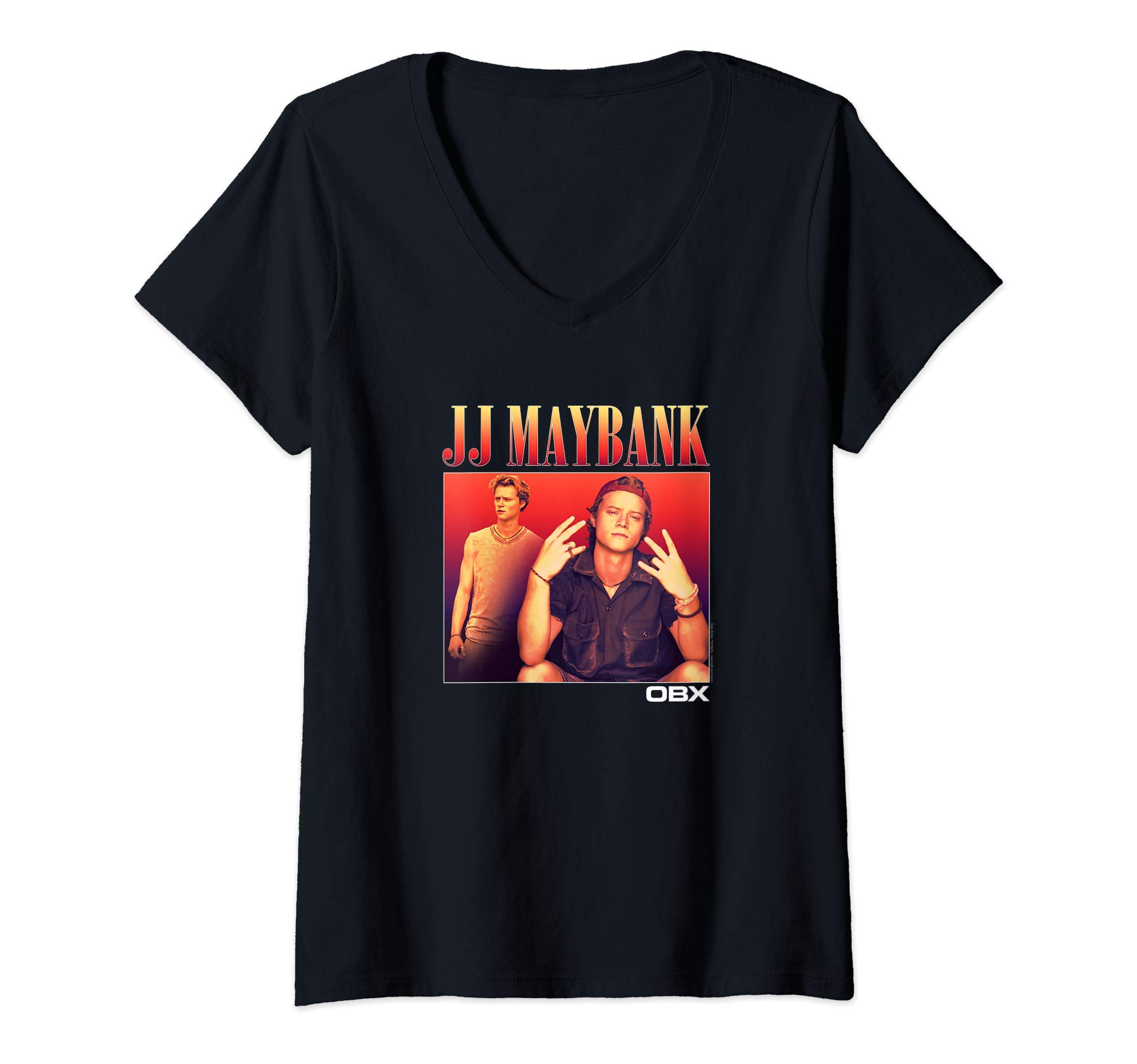 Outer BanksWomens Outer Banks JJ Maybank Portrait V-Neck T-Shirt