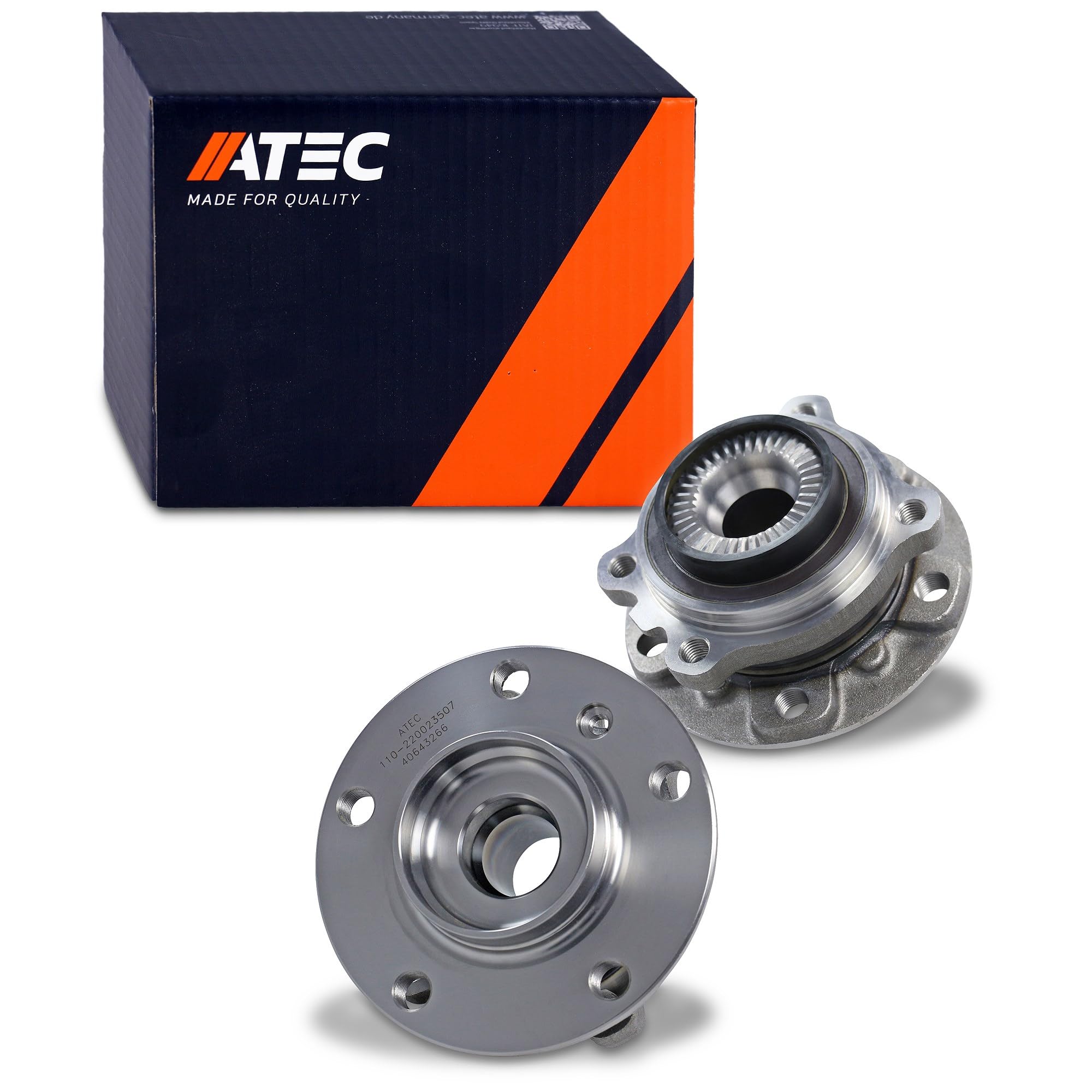 ATEC Germany 2x Juego de cojinetes de rueda delanteros Juego de cojinetes